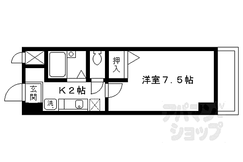京都府京都市右京区太秦上ノ段町 太秦駅 1K マンション 賃貸物件詳細
