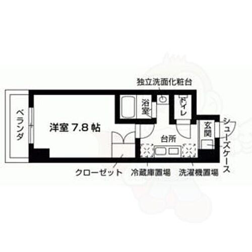 京都府京都市中京区壬生淵田町 西院駅 1K マンション 賃貸物件詳細
