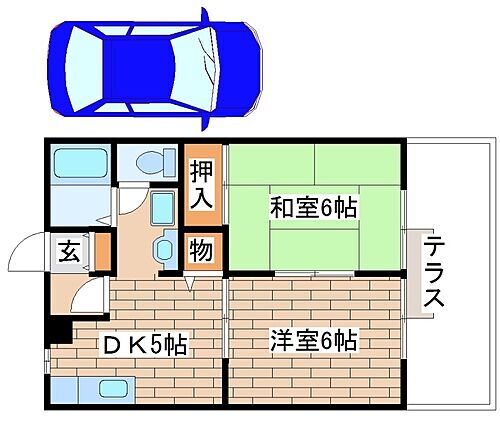 兵庫県神戸市西区水谷2丁目 明石駅 2DK アパート 賃貸物件詳細