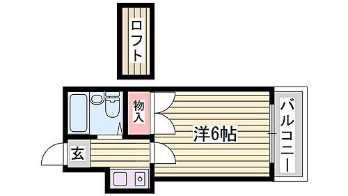 兵庫県姫路市飾磨区今在家 西飾磨駅 1K アパート 賃貸物件詳細