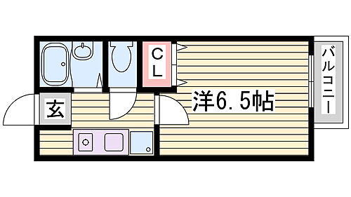 兵庫県姫路市大津区恵美酒町2丁目 山陽天満駅 1K アパート 賃貸物件詳細