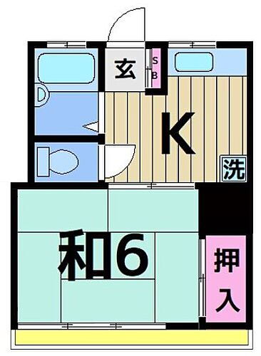 カメリアハイツ 1階 1K 賃貸物件詳細