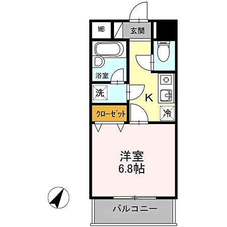 福岡県福岡市南区大橋2丁目 大橋駅 1K マンション 賃貸物件詳細