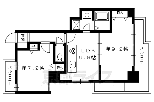 京都府京都市上京区薬師町 今出川駅 2LDK マンション 賃貸物件詳細