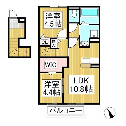 長野県上田市御所 三好町駅 2LDK アパート 賃貸物件詳細