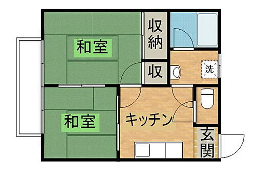 栃木県宇都宮市江曽島1丁目11-9 江曽島駅 2K アパート 賃貸物件詳細
