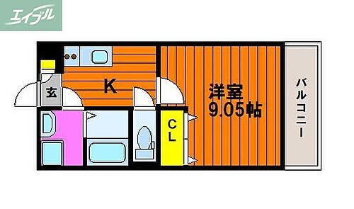岡山県岡山市北区青江3丁目 大元駅 1K マンション 賃貸物件詳細