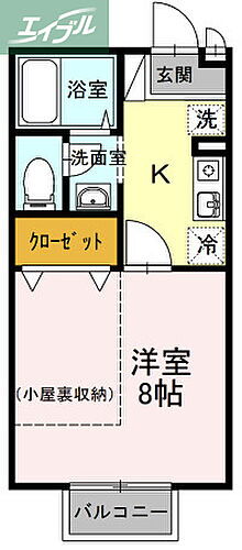 岡山県岡山市南区新保 備前西市駅 1K アパート 賃貸物件詳細