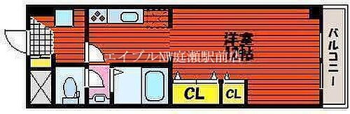 岡山県岡山市北区平野 庭瀬駅 1K マンション 賃貸物件詳細