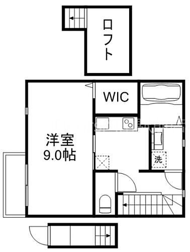 岡山県岡山市北区下内田町 清輝橋駅 1K アパート 賃貸物件詳細