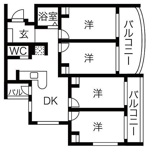 コンセール妙音通 1階 4LDK 賃貸物件詳細