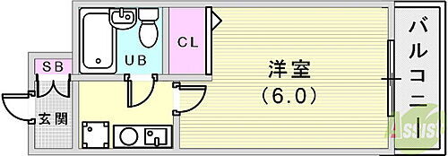 エスリード神戸 4階 1K 賃貸物件詳細