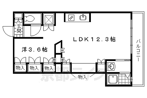 京都府京都市左京区北白川上池田町 出町柳駅 1LDK マンション 賃貸物件詳細