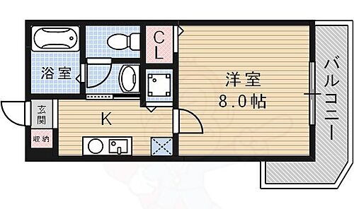 リーガルコート山本駅前 2階 1K 賃貸物件詳細
