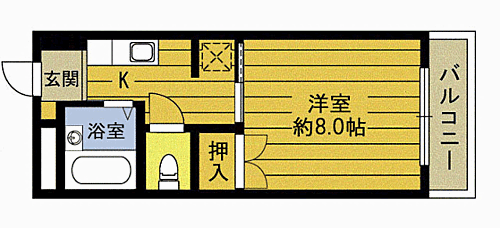 大分県大分市大在中央2丁目 大在駅 1K マンション 賃貸物件詳細