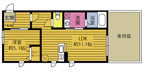 大分県大分市城南東1丁目 南大分駅 1LDK アパート 賃貸物件詳細