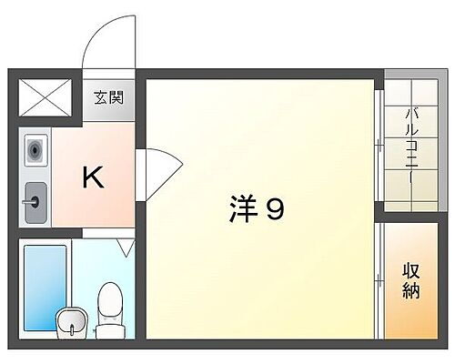 大阪府門真市上島町 萱島駅 1K マンション 賃貸物件詳細