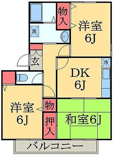 千葉県千葉市若葉区みつわ台2丁目 みつわ台駅 3DK アパート 賃貸物件詳細