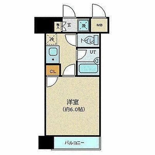 シンシア三田慶大前 6階 1K 賃貸物件詳細