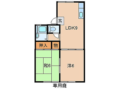 和歌山県和歌山市内原 黒江駅 2LDK アパート 賃貸物件詳細