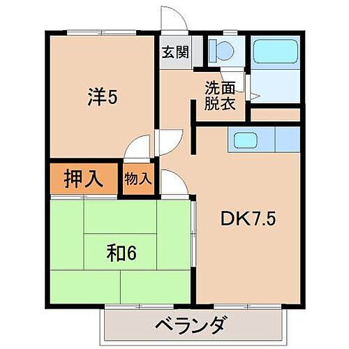 メゾン北澤 3階 2DK 賃貸物件詳細