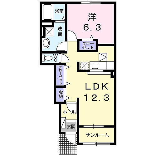 鳥取県米子市河崎3512 河崎口駅 1LDK アパート 賃貸物件詳細