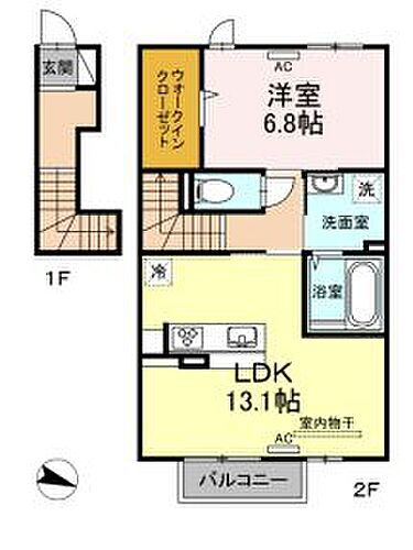 香川県丸亀市田村町 讃岐塩屋駅 1LDK アパート 賃貸物件詳細