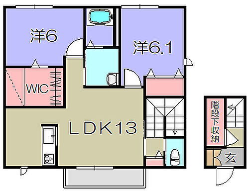 滋賀県愛知郡愛荘町愛知川 愛知川駅 2LDK アパート 賃貸物件詳細