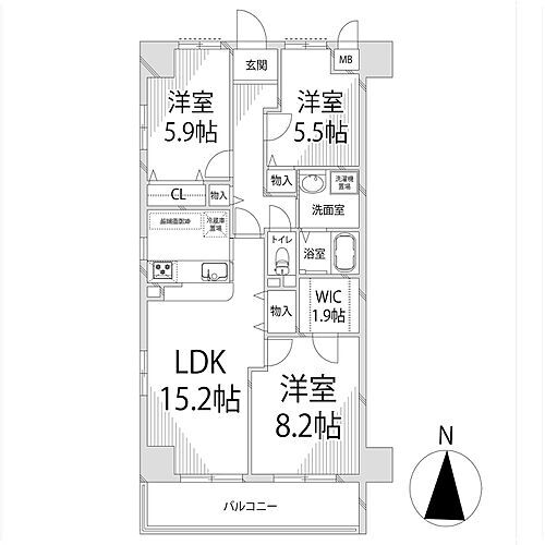 兵庫県姫路市東辻井4丁目 姫路駅 3LDK マンション 賃貸物件詳細