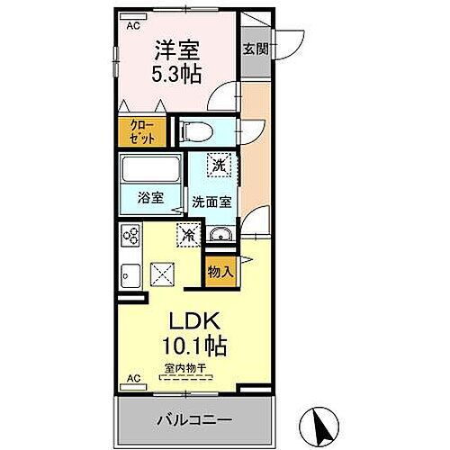 ブランネージュ東小串 1階 1LDK 賃貸物件詳細
