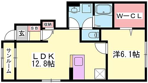 フェリスＩＩ 1階 1LDK 賃貸物件詳細