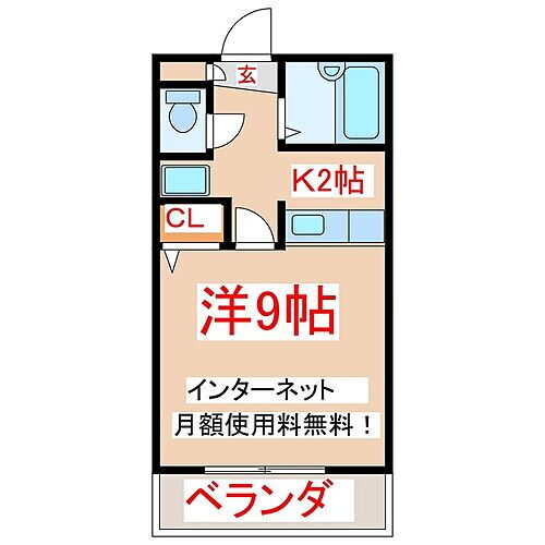 鹿児島県鹿児島市中山2丁目28番地28 1K マンション 賃貸物件詳細