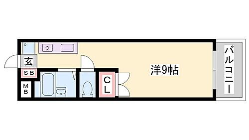 兵庫県姫路市山野井町 姫路駅 ワンルーム アパート 賃貸物件詳細