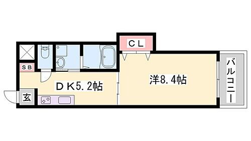 フレシールメゾンＡ棟 2階 1DK 賃貸物件詳細