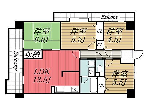 千葉県千葉市若葉区高品町 千葉駅 4LDK マンション 賃貸物件詳細