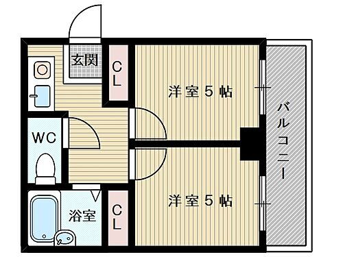 大阪府大阪市東淀川区豊新5丁目 上新庄駅 2K マンション 賃貸物件詳細