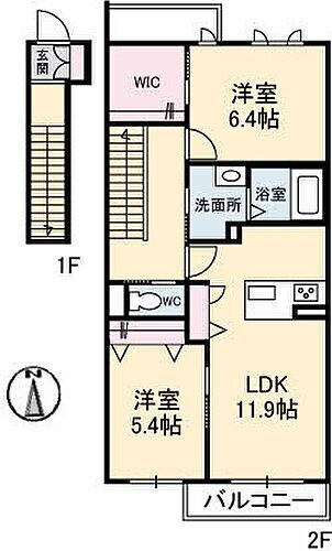 愛媛県西条市樋之口183番1 2LDK アパート 賃貸物件詳細