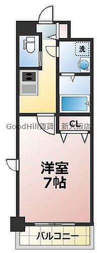 大阪府吹田市垂水町3丁目7-32 江坂駅 1K マンション 賃貸物件詳細