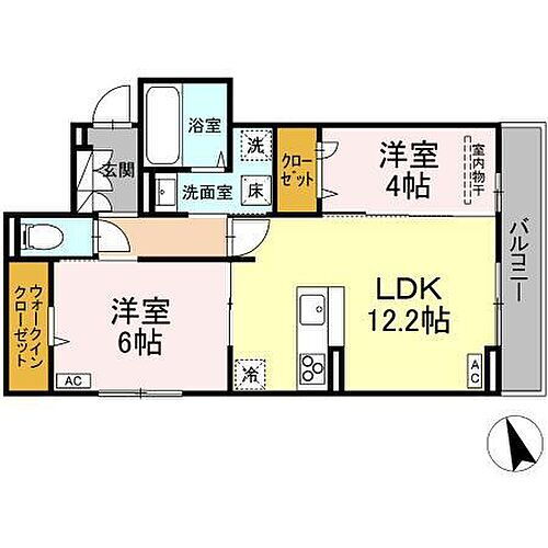 広島県福山市曙町5丁目 東福山駅 2LDK アパート 賃貸物件詳細