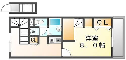 広島県府中市高木町 高木駅 1K アパート 賃貸物件詳細