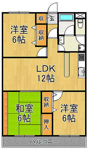 兵庫県宝塚市川面4丁目 清荒神駅 3LDK マンション 賃貸物件詳細
