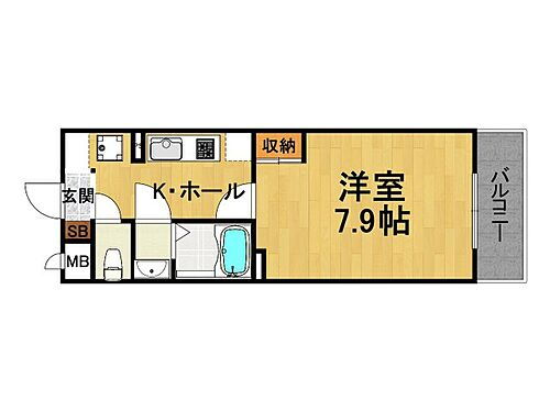 兵庫県宝塚市中筋4丁目 中山寺駅 1K マンション 賃貸物件詳細