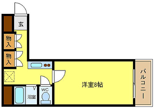 兵庫県姫路市飾磨区玉地1丁目 飾磨駅 1K マンション 賃貸物件詳細