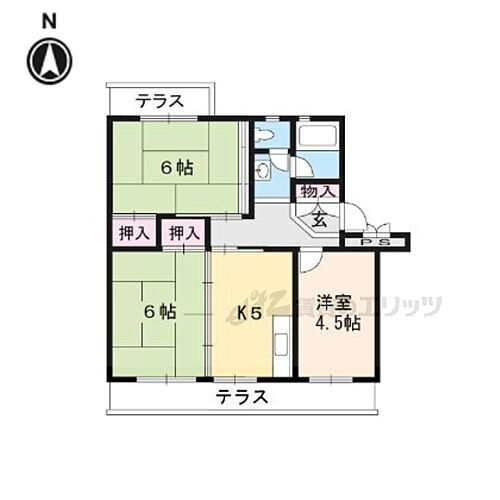 滋賀県大津市美空町 小野駅 3DK マンション 賃貸物件詳細