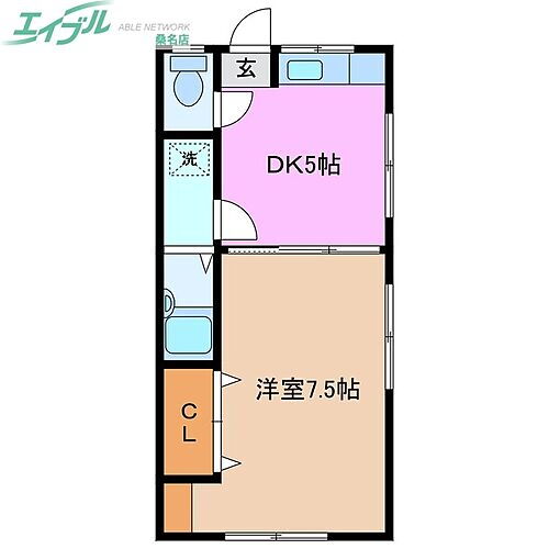 三重県桑名市今北町 桑名駅 1DK アパート 賃貸物件詳細