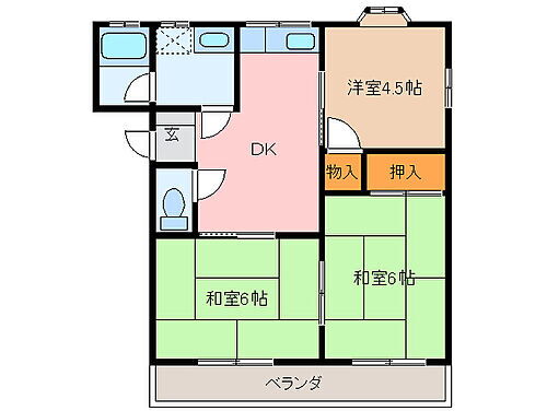 三重県鈴鹿市末広北3丁目 玉垣駅 3DK アパート 賃貸物件詳細