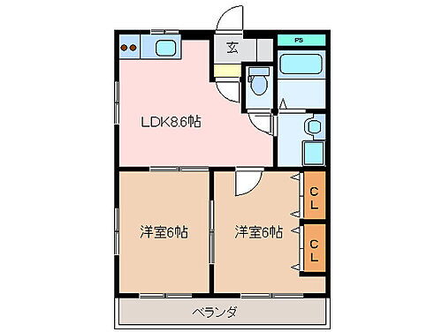 三重県松阪市大津町 東松阪駅 2LDK マンション 賃貸物件詳細