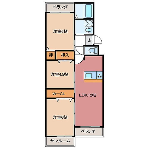 三重県津市大谷町 津駅 3LDK マンション 賃貸物件詳細