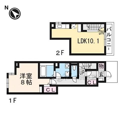 滋賀県近江八幡市江頭町 篠原駅 1LDK アパート 賃貸物件詳細