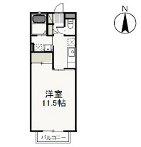 岡山県岡山市北区番町2丁目 岡山駅 1K アパート 賃貸物件詳細